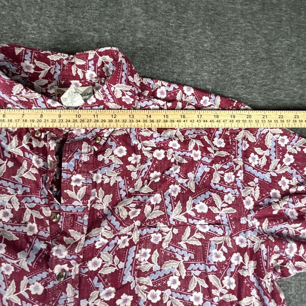 Vintage Hilo Hattie Hawaiian Shirt Mens Size XL Made in USA Hawaii 1/4 Button Up - Picture 4 of 6